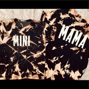 bleached mommy & mini T-shirt set
